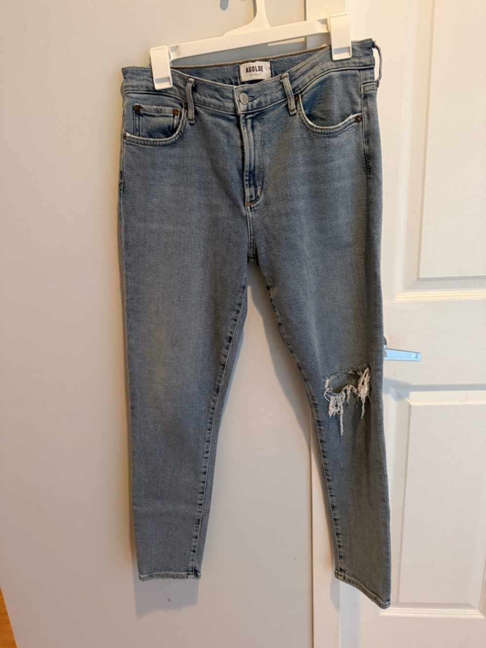 Agolde Lightwash Skinny Jeans, size 29